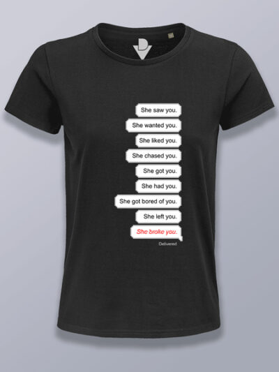 Camiseta mujer típica historia de amor