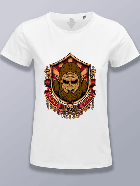 Camiseta mujer titán bestia Attack on titan