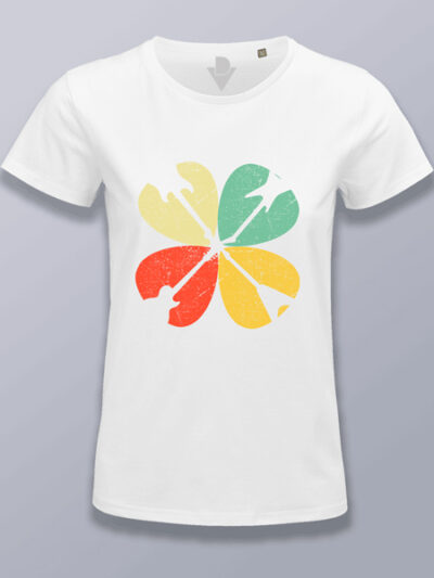 Camiseta mujer trébol de guitarras