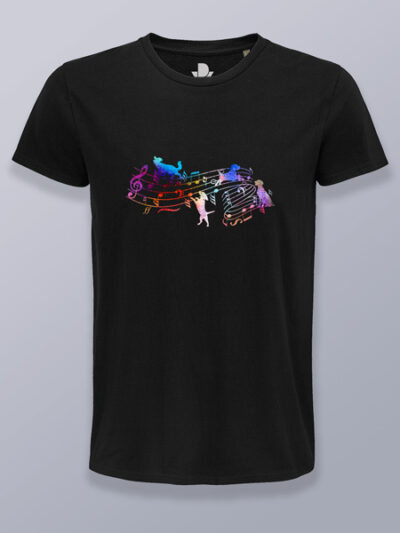 Camiseta hombre música animal