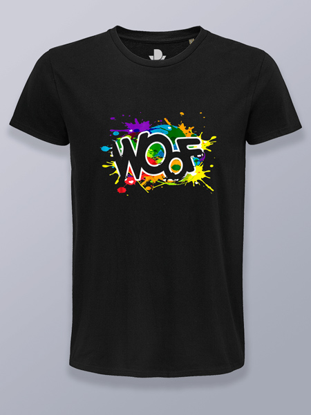 Camiseta hombre palabra guau LGTBIQ+