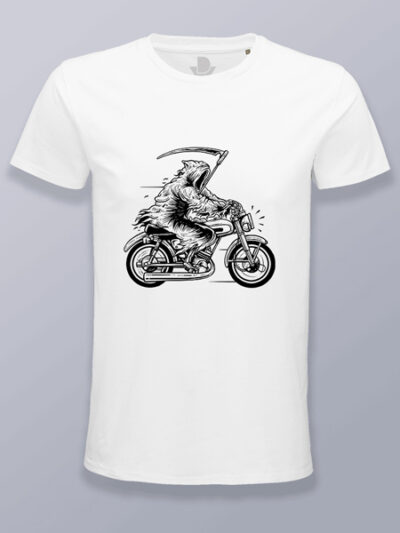 Camiseta hombre parca en moto