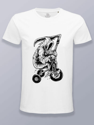 Camiseta hombre parca en triciclo