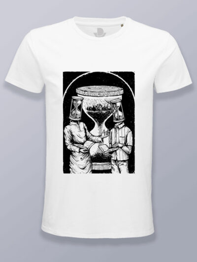 Camiseta hombre reloj de arena tiempo