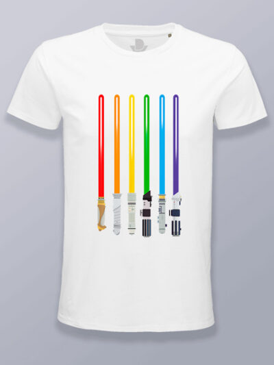 Camiseta hombre sables Star Wars