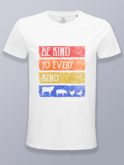 Camiseta hombre se amable con cada especie