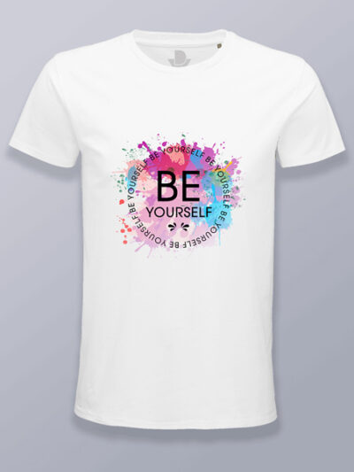 Camiseta hombre sé tu mismo (color negro)