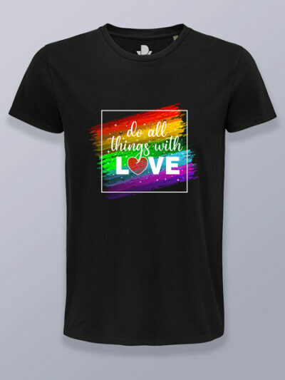 Camiseta hombre todo con amor color blanco