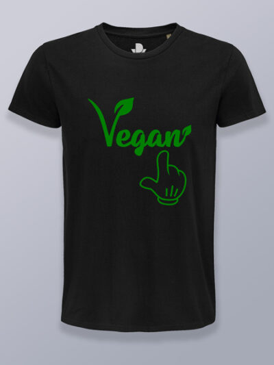 Camiseta hombre vegano aquí