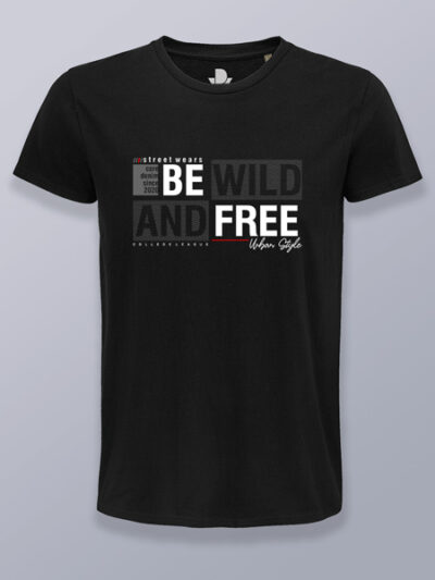Camiseta hombre wild and free color blanco