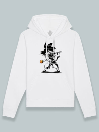 Sudadera con capucha Goku lanzando bola de dragón Dragon ball