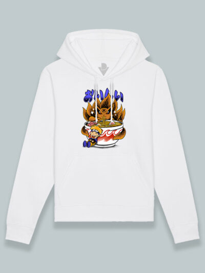 Sudadera con capucha Kyubi no York comiendo ramen Naruto