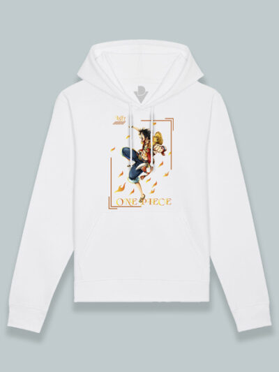 Sudadera con capucha Luffy enmarcado One piece