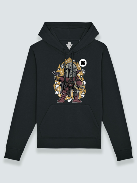 Sudadera con capucha Mandalorian cabezón