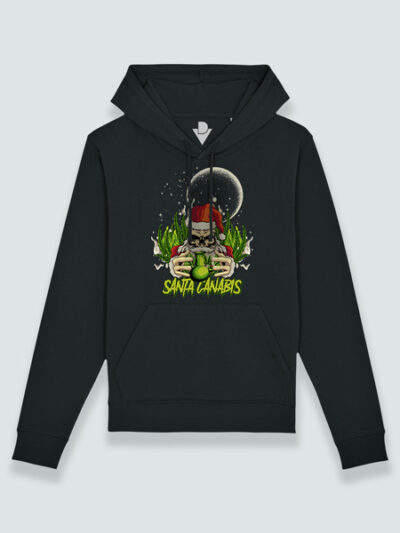 Sudadera con capucha Santa Cannabis