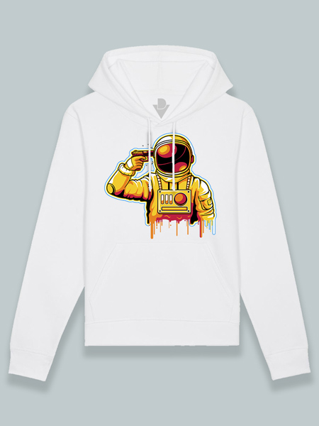 Sudadera con capucha astronauta suicida