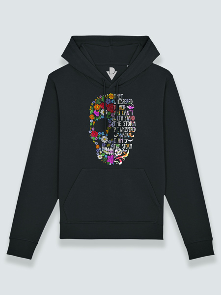 Sudadera con capucha calavera susurro