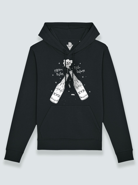 Sudadera con capucha del amanecer al anochecer