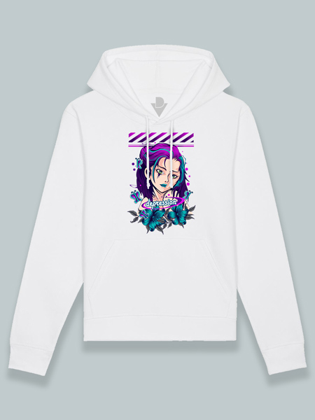 Sudadera con capucha depression anime girl