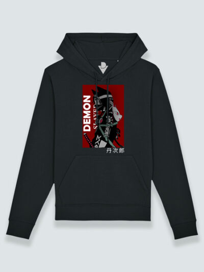 Sudadera con capucha estilo poster Demon slayer