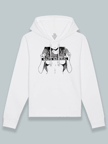 Sudadera con capucha waifu censurada