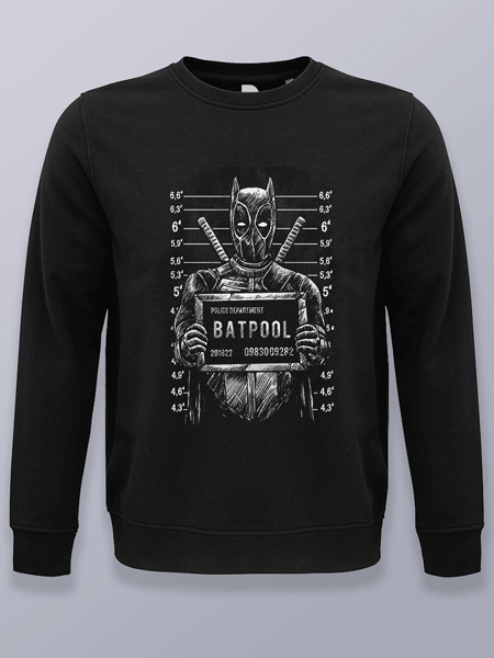 Sudadera sin capucha batpool foto policial