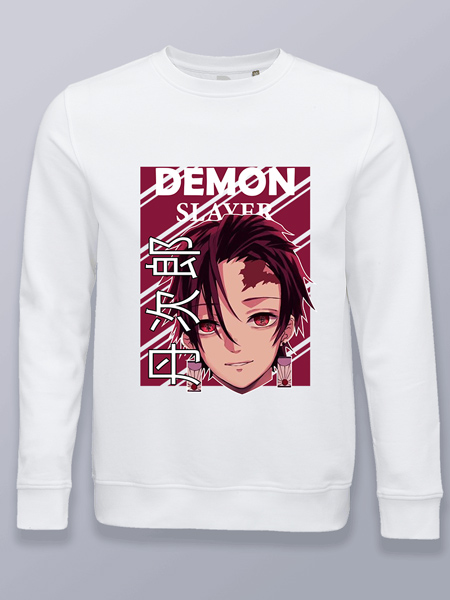 Sudadera sin capucha cara en portada Demon slayer