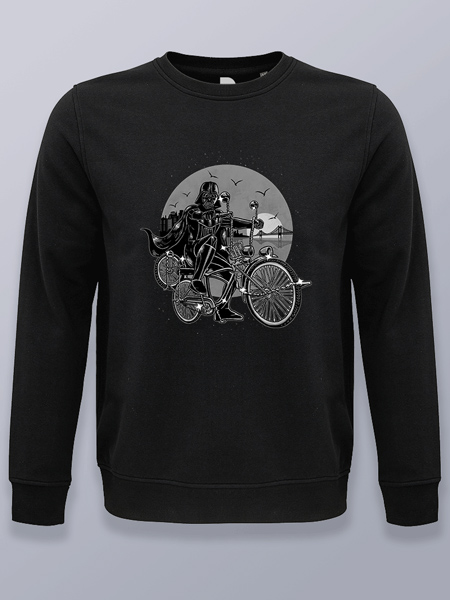Sudadera sin capucha Darth Vader bicicleta
