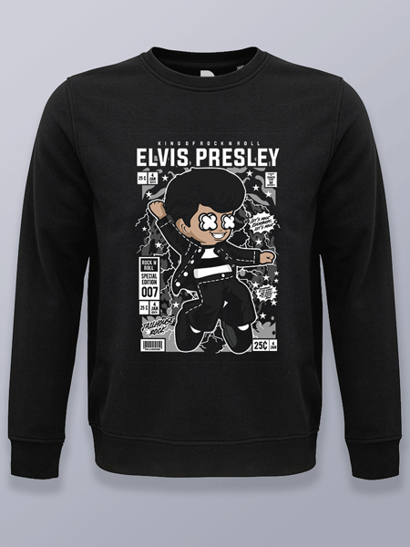 Sudadera sin capucha Elvis