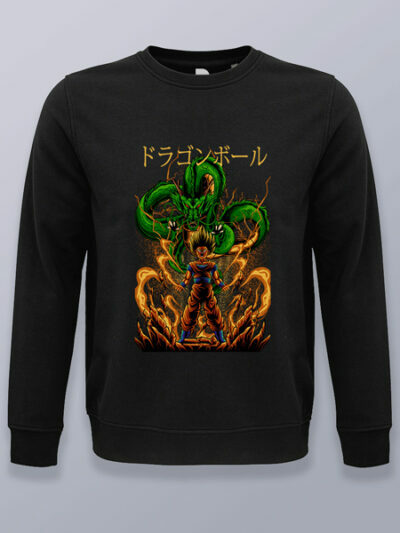 Sudadera sin capucha Gohan y dragón Dragon ball