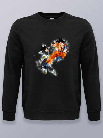 Sudadera sin capucha Goku contra Vegeta