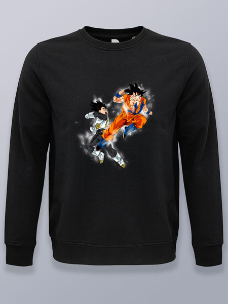 Sudadera sin capucha Goku contra Vegeta