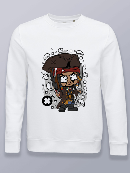 Sudadera sin capucha Jack Sparrow cabezón