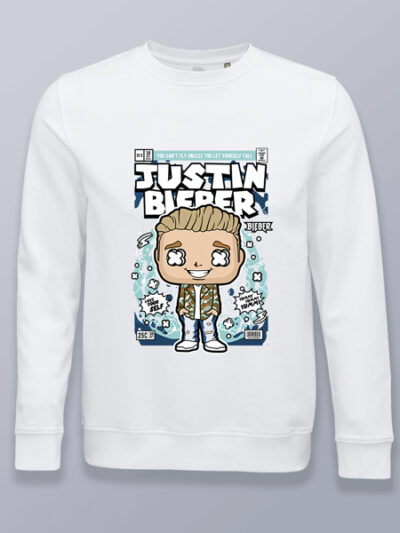 Sudadera sin capucha Justin Bieber