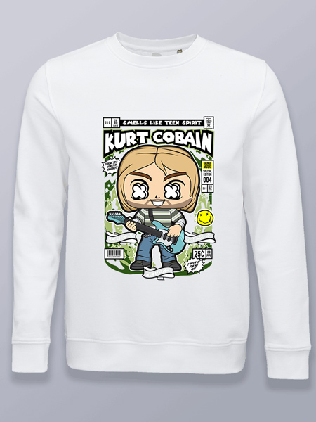 Sudadera sin capucha Kurt Cobain en portada