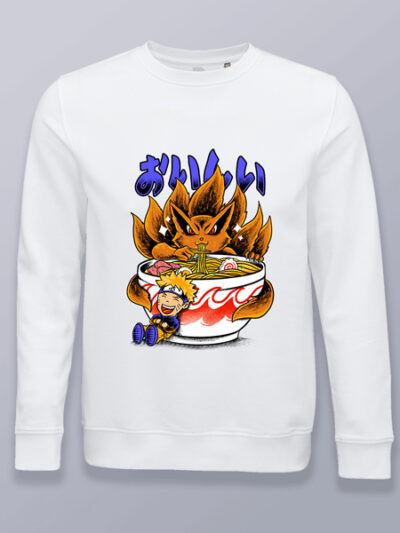 Sudadera sin capucha kyubi no York comiendo ramen Naruto
