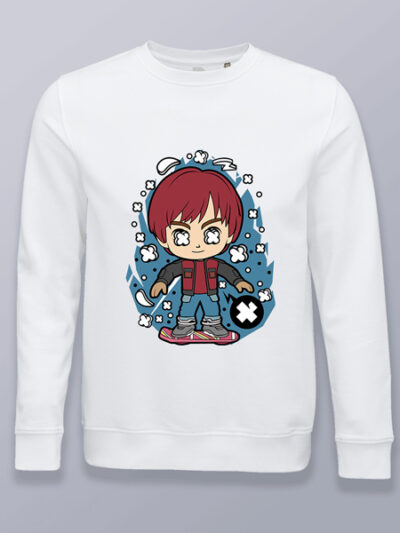 Sudadera sin capucha Marty Mcfly cabezón