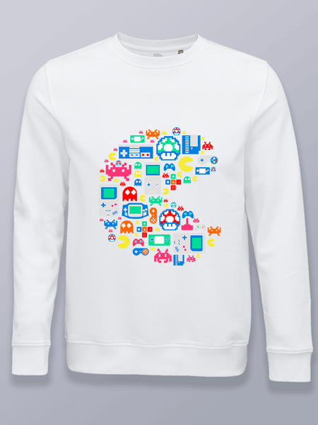 Sudadera sin capucha Pac-Man logo