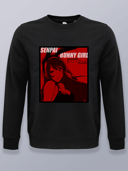 Sudadera sin capucha sexy Senpai Bunny girl