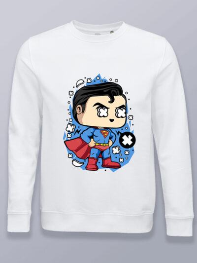 Sudadera sin capucha Superman cabezón