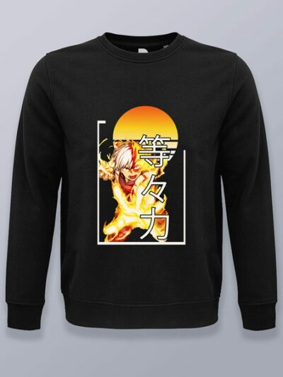 Sudadera sin capucha Todoroki puesta de sol