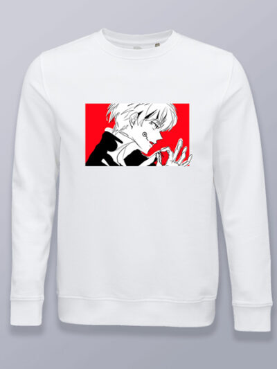 Sudadera sin capucha Toge Inumaki fondo rojo