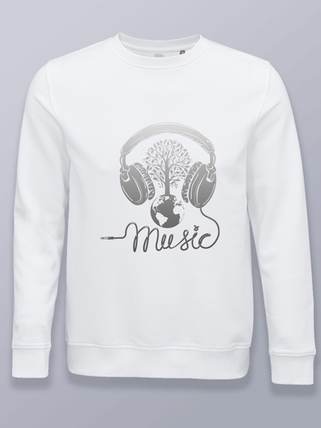 Sudadera sin capucha árbol musical