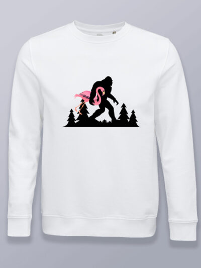 Sudadera sin capucha bigfoot y flamenco