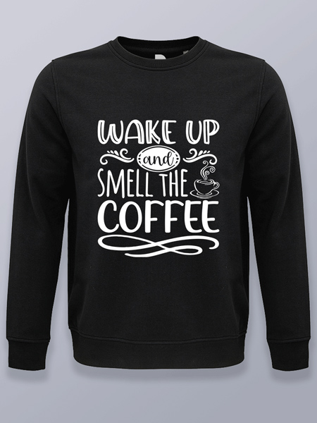 Sudadera sin capucha café matinal