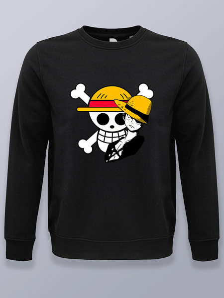 Sudadera sin capucha calavera One piece