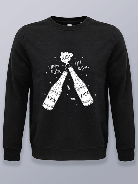 Sudadera sin capucha del amanecer al anochecer
