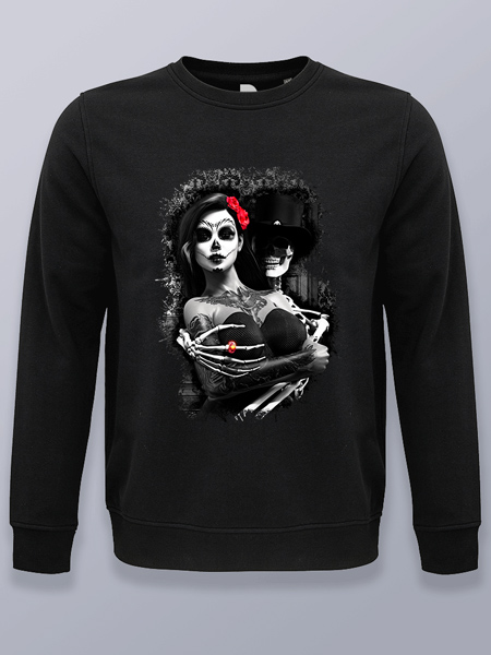 Sudadera sin capucha el esqueleto conquistador