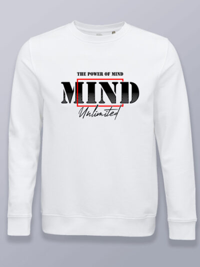 Sudadera sin capucha el poder de la mente (color negro)