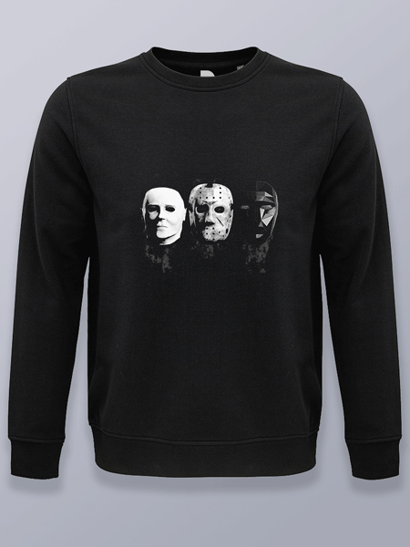 Sudadera sin capucha el trio de máscaras